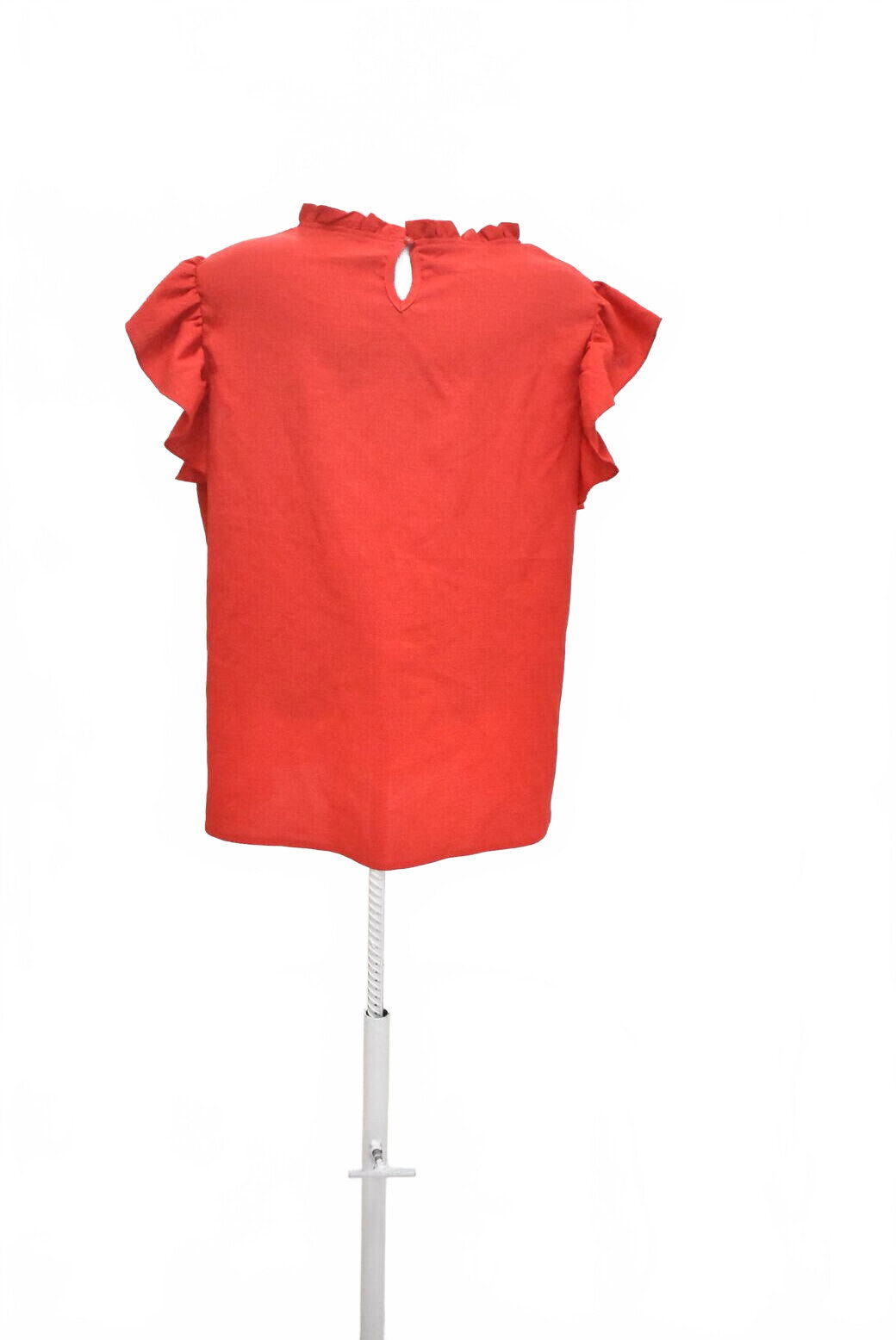 Damen -T-ShirtSheinohne Aufdruck,farberot,größe44
