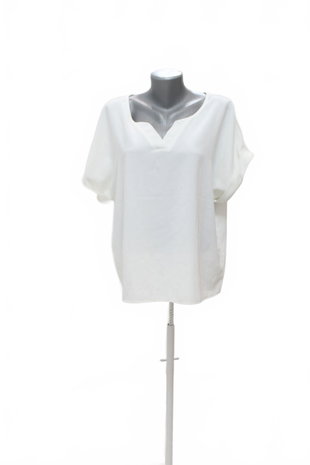 Damen -T-ShirtSheinohne Aufdruck,farbeweiss,größe44
