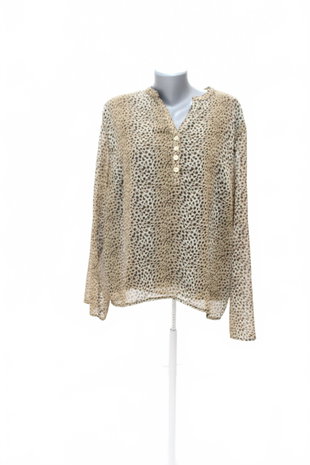 Damen -T-ShirtJaninaohne Aufdruck,farbeanimal-print,größe48
