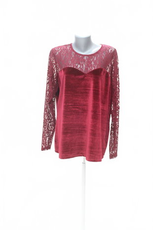 Damen -T-ShirtJaninaohne Aufdruck,farberot,größe48