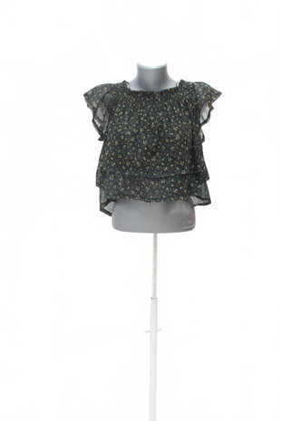 Damen -T-ShirtPull&Bearohne Aufdruck,farbegeblümt,größeL