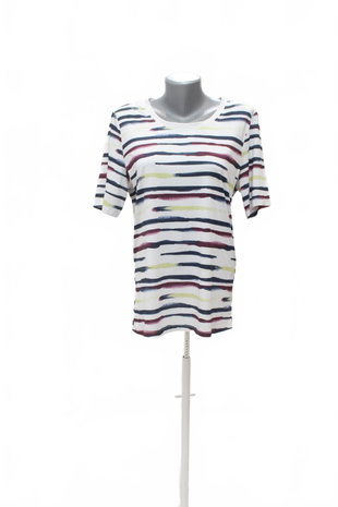 Damen -T-ShirtCrivitohne Aufdruck,farbegestreift,größe44