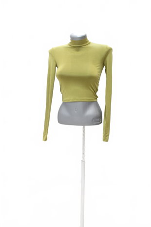 Damen -T-ShirtPull&Bearohne Aufdruck,farbegrün,größeS