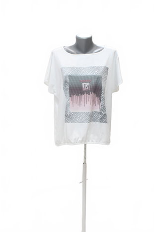 Damen -T-ShirtGenesismit Aufdruck,farbeweiss,größeXL