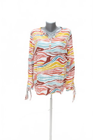 Damen -T-ShirtTchiboohne Aufdruck,farbegemustert,größe46