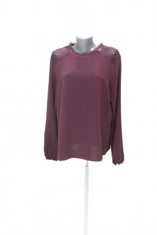 Damen -T-ShirtOnlyohne Aufdruck,farbeviolett,größe2XL
