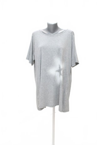 Damen -T-ShirtJaninamit Aufdruck,farbegrau,größe48