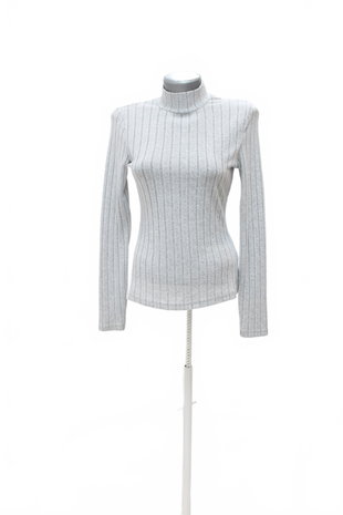 Damen -T-ShirtSheinohne Aufdruck,farbegrau,größeM