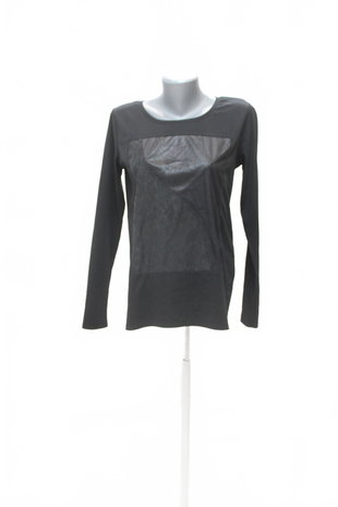 Damen -T-ShirtReservedohne Aufdruck,farbeschwarz,größeM