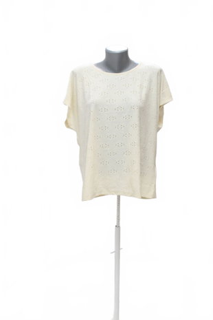 Damen -T-ShirtEsmaraohne Aufdruck,farbebeige,größe44