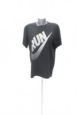 Damen -T-ShirtNikemit Aufdruck,farbeschwarz,größeM
