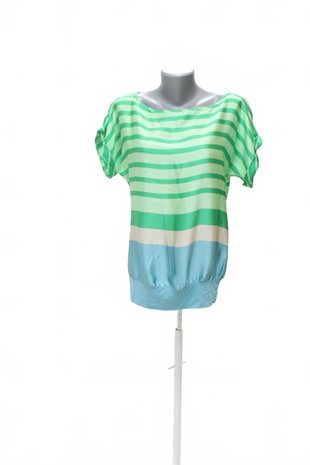 Damen -T-ShirtGenesisohne Aufdruck,farbegestreift,größeL
