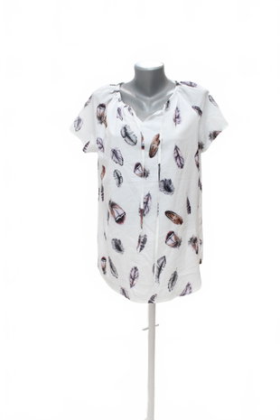 Damen -T-ShirtGenesismit Aufdruck,farbeweiss,größe36