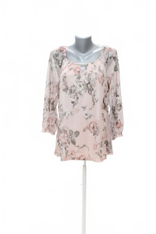 Damen -T-ShirtGenesisohne Aufdruck,farbegeblümt,größeXL