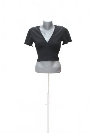 Damen -T-ShirtMonkiohne Aufdruck,farbeschwarz,größeS