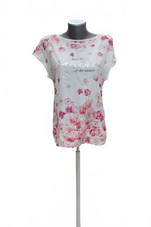 Damen -T-ShirtOrsaymit Aufdruck,farbegeblümt,größeS