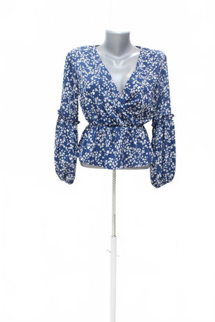 Damen -T-ShirtSheinohne Aufdruck,farbegeblümt,größeS