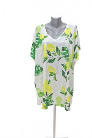 Damen -T-ShirtBpc Selectionohne Aufdruck,farbegemustert,größe3XL