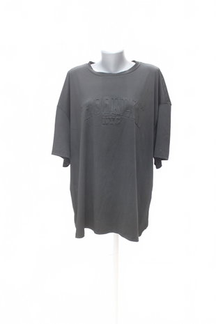 Damen -T-ShirtSheinmit Aufdruck,farbeschwarz,größe4XL