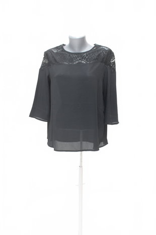 Damen -T-ShirtTerranovaohne Aufdruck,farbeschwarz,größeM