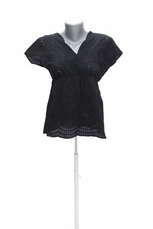 Damen -T-ShirtGateohne Aufdruck,farbeschwarz,größeM