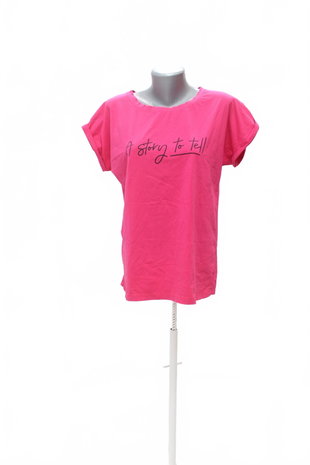 Damen -T-ShirtGenesismit Aufdruck,farberute,größe2XL
