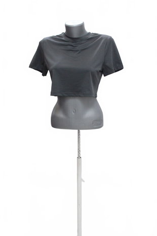 Damen -T-ShirtSheinohne Aufdruck,farbegrau,größeL