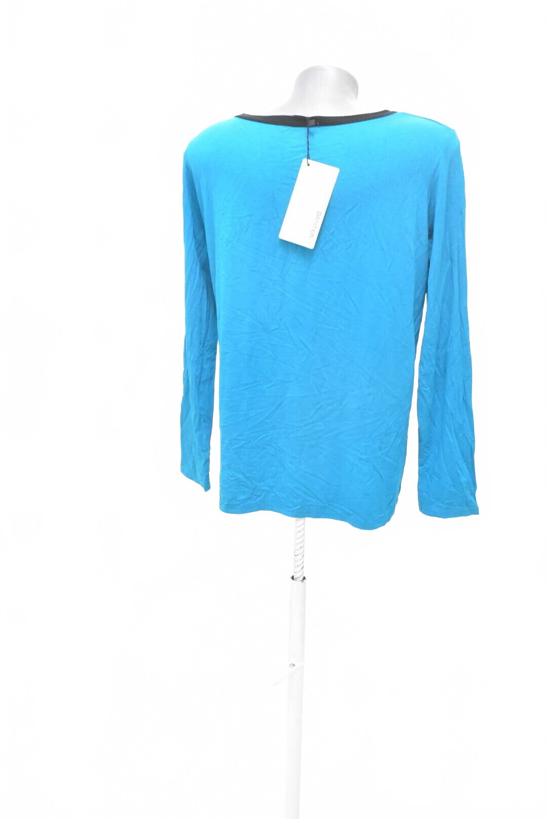 Damen -T-ShirtBentermit Aufdruck,farbeblau,größeL