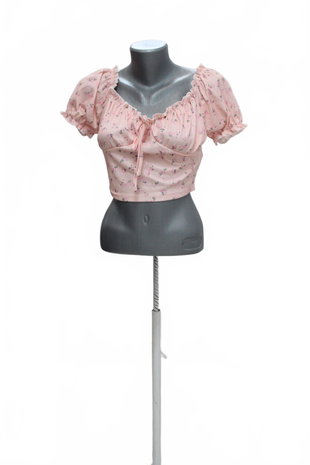 Damen -T-ShirtSheinohne Aufdruck,farbegeblümt,größeM