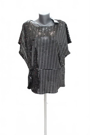 Damen -T-ShirtBelovedohne Aufdruck,farbesilber,größe3XL