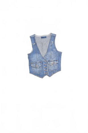 Mädchenweste Genesis, Farbe denim, Größe 140
