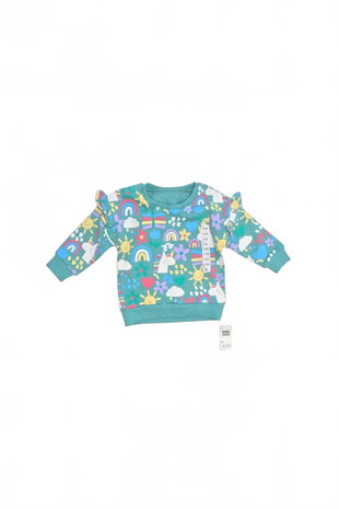 Mädchen-Sweatshirt Genesis, Farbe gemustert, Größe 6-9 m