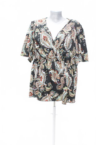 Damen -T-ShirtSheinohne Aufdruck,farbegemustert,größe3XL