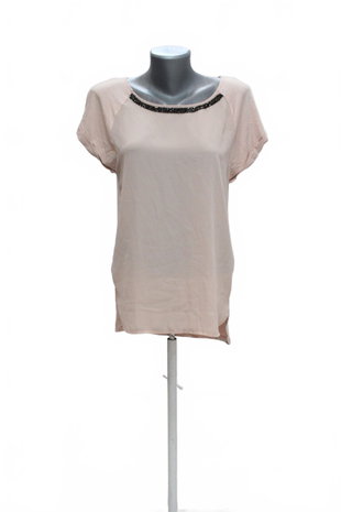 Damen -T-ShirtTchiboohne Aufdruck,farberute,größeS