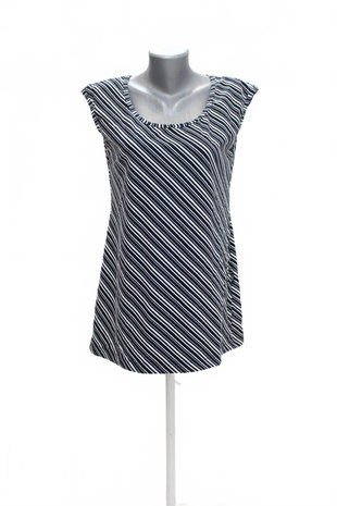 Damen -T-ShirtGenesisohne Aufdruck,farbegestreift,größeL