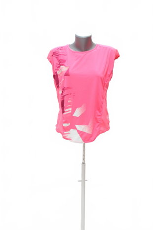 Damen -T-ShirtGenesismit Aufdruck,farberute,größeL