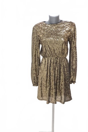 Mädchenkleid von Mango, Farbe gold, Größe 164