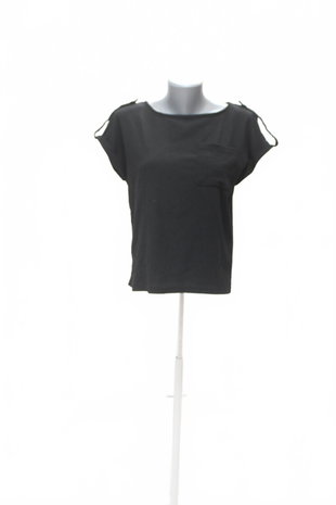 Damen -T-ShirtJaninaohne Aufdruck,farbeschwarz,größeS
