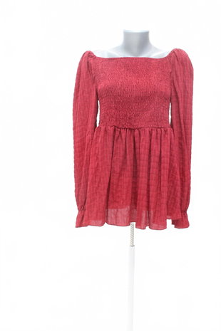 Damen -T-ShirtSheinohne Aufdruck,farberot,größeXL
