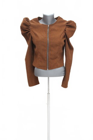 Damen -T-ShirtSheinohne Aufdruck,farbebraun,größeS