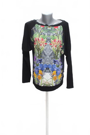 Damen -T-ShirtGenesisohne Aufdruck,farbegeblümt,größe40