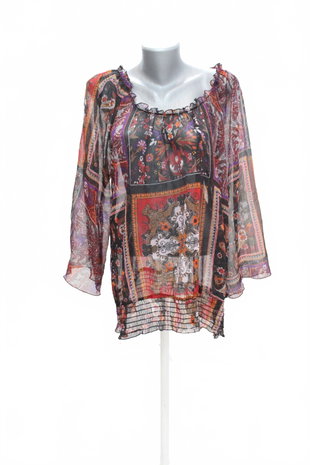 Damen -T-ShirtGenesisohne Aufdruck,farbegemustert,größeXL