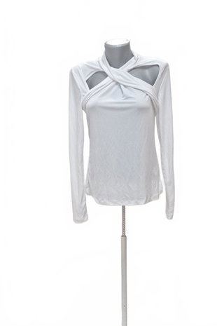 Damen -T-ShirtGenesisohne Aufdruck,farbeweiss,größeM