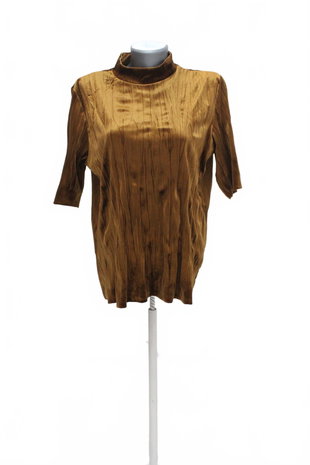 Damen -T-ShirtPiecesohne Aufdruck,farbebraun,größeXL