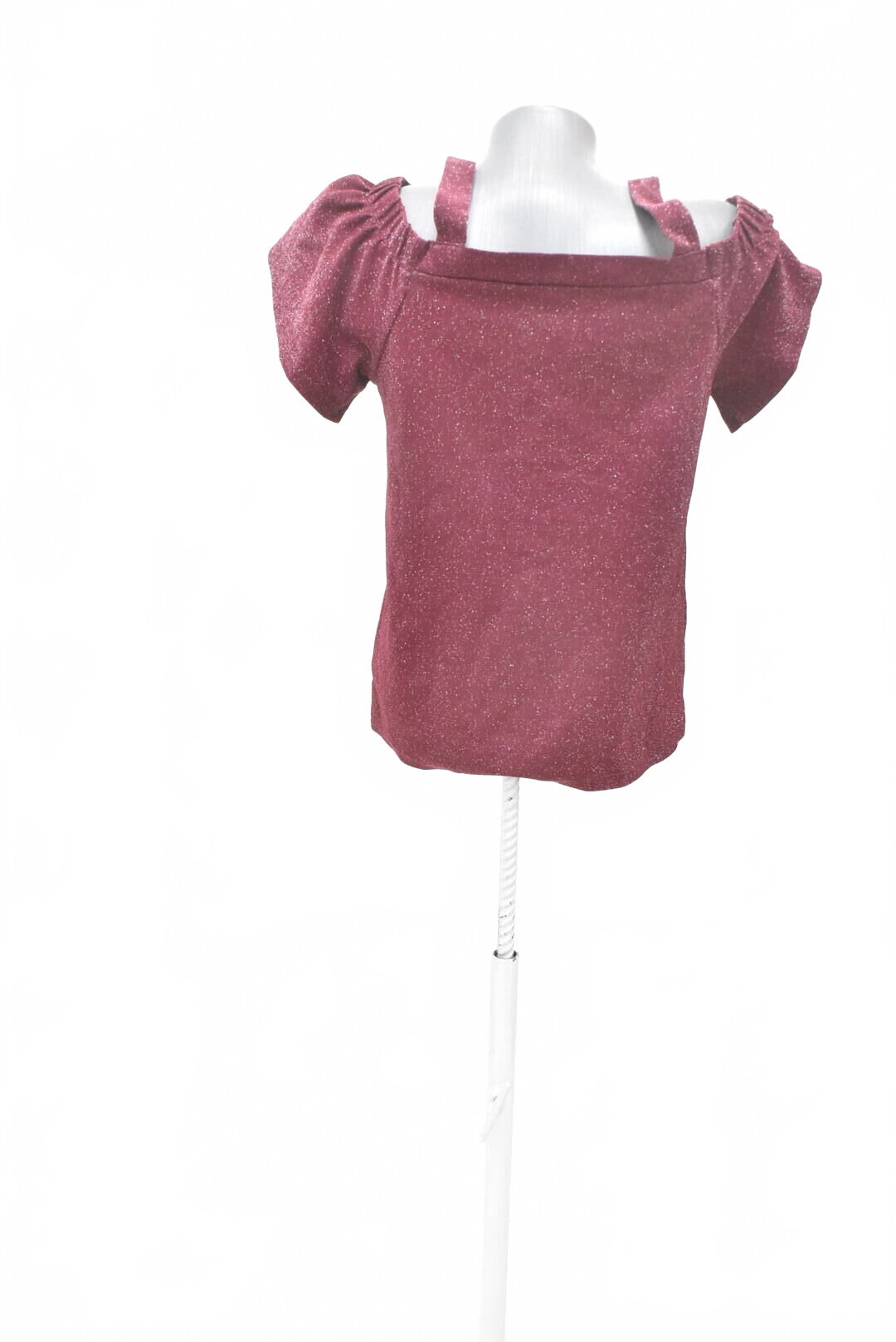 Damen -T-ShirtF&Fohne Aufdruck,farbebordo,größe40