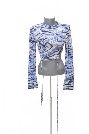 Damen -T-ShirtSheinohne Aufdruck,farbegemustert,größe36
