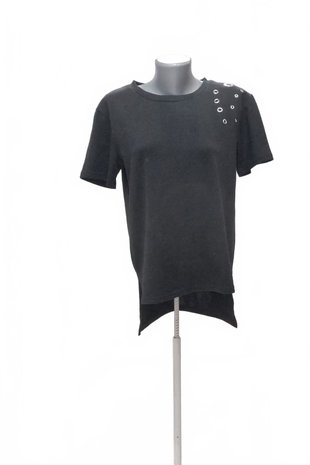 Damen -T-ShirtGateohne Aufdruck,farbeschwarz,größeL