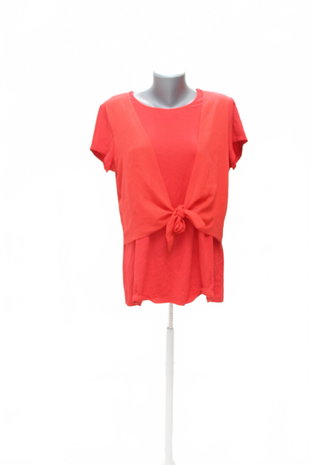 Damen -T-ShirtTaifunohne Aufdruck,farberot,größe42