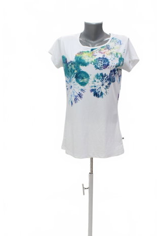 Damen -T-ShirtAlpine Proohne Aufdruck,farbegeblümt,größeXL