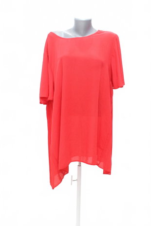 Damen -T-ShirtJaninaohne Aufdruck,farberot,größe50